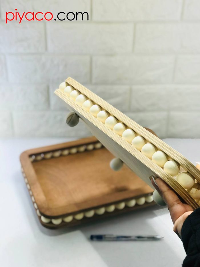 سینی مستطیل بزرگ طرح مهره