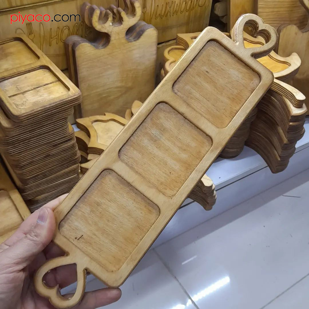 اردو خوری سه خانه مدل دسته قلبی