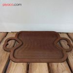 سینی چوبی دسته قلبی