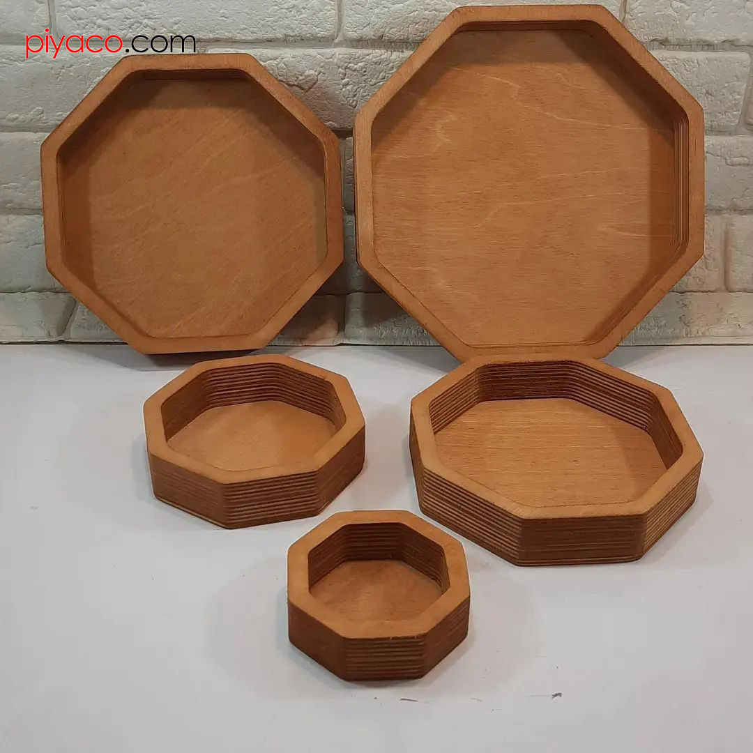 سینی 5تیکه 8ضلعی