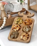 تخته سرو ویا شات چوبی شش خانه طرح گوزن