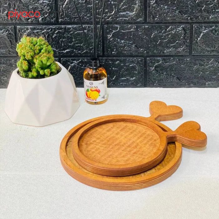 تخته سرو چوبی راکتی قلبی