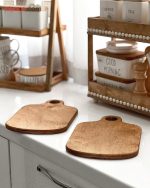تخته سرو چوبی مستطیل آویز دار