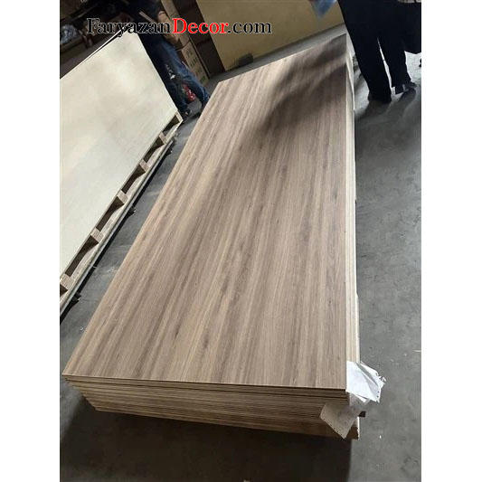 پنل روکش چوب گردو رنگ گردویی روشن
